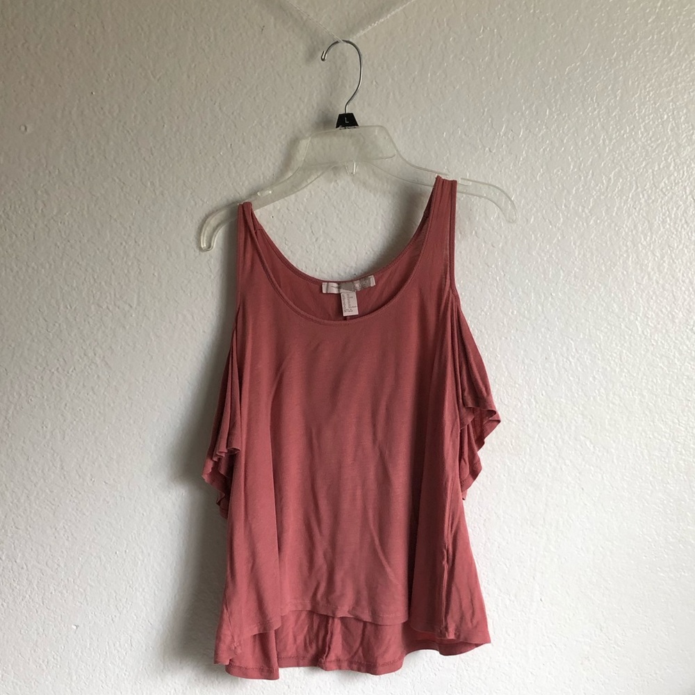 Pink Shoulder-less Blouse